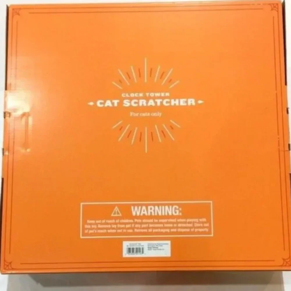 vintage Clock Tower Cat Scratcher Halloween Hyde And Eek! Cat House Toy New